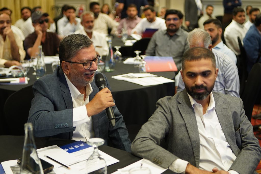 Mr Asif Ali Khan, Secretary General of the Pakistan Ship Breakers and Recyclers Association (PSBA) at Awareness Workshop on Hazardous Waste Management for the Ship Recycling Industry in Karachi on 20 May 2025.