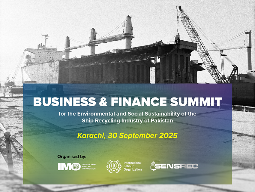 Ship recycling finance & business summit in Pakistan, September 2025